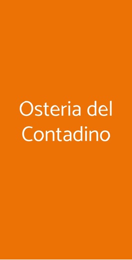 Osteria Del Contadino, Guasticce