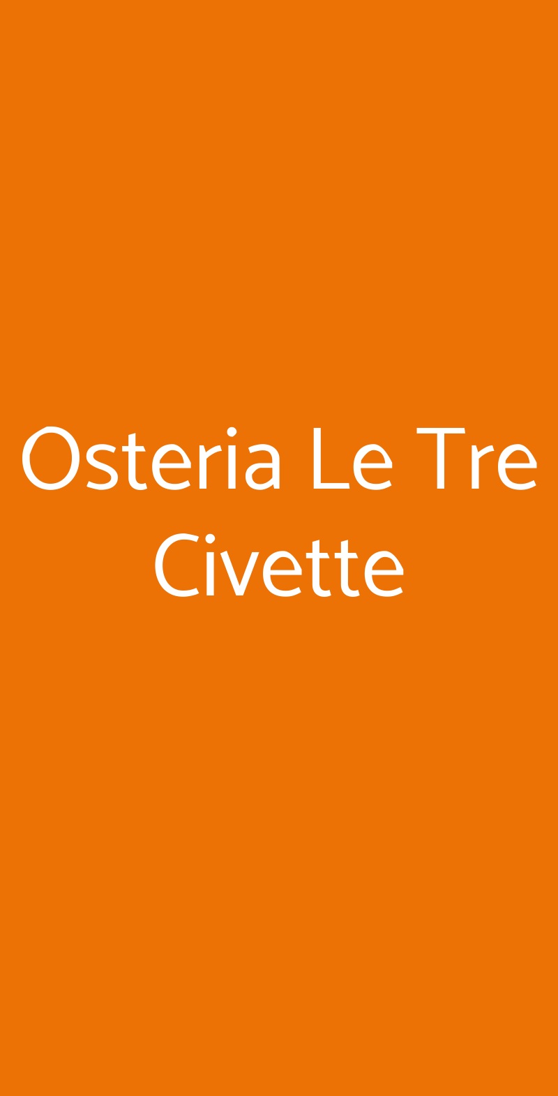 Osteria Le Tre Civette Livorno menù 1 pagina