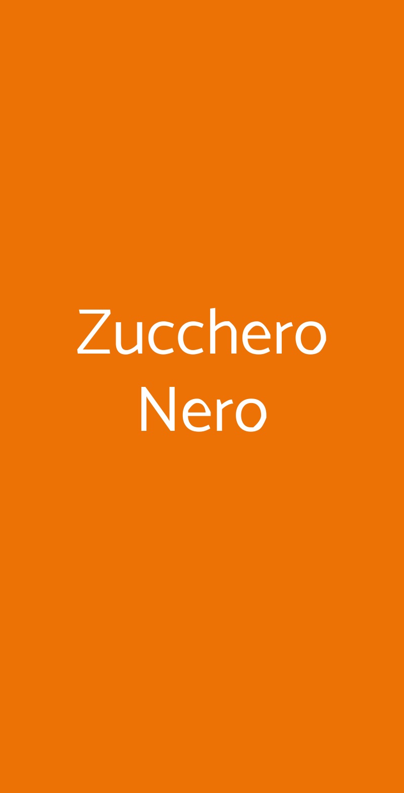 Zucchero Nero Livorno menù 1 pagina