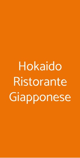 Hokaido Ristorante Giapponese