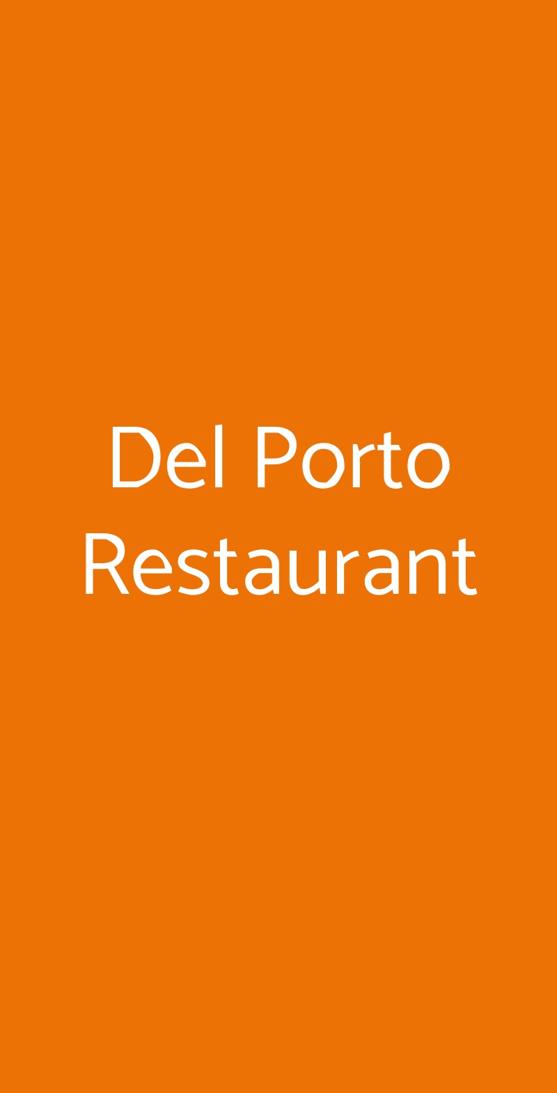 Del Porto Restaurant Torri del Benaco menù 1 pagina