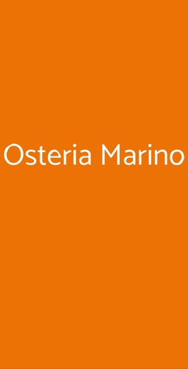 Osteria Marino, Livorno