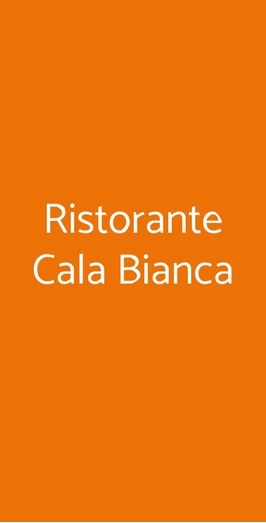 Ristorante Cala Bianca, Quercianella