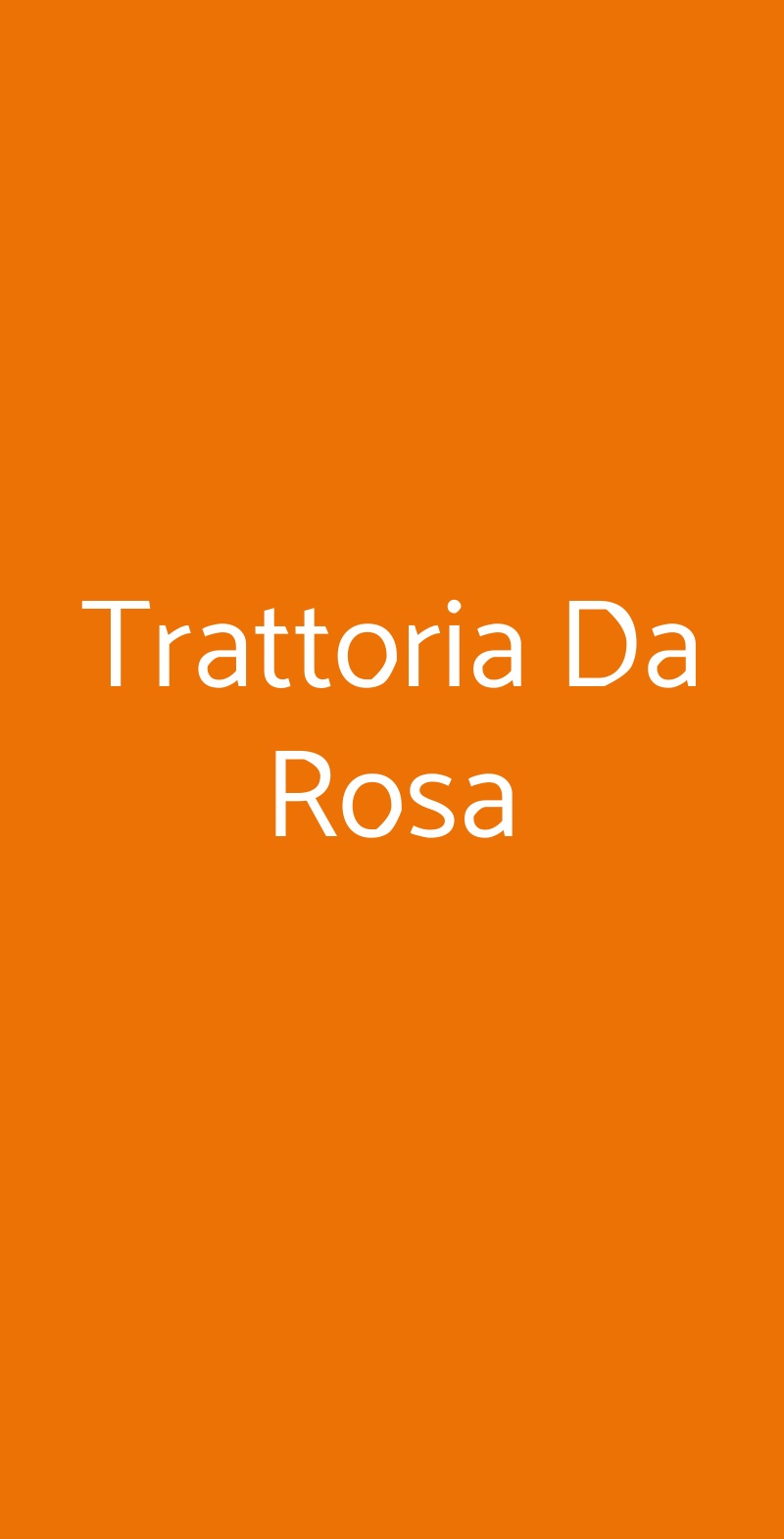 Trattoria Da Rosa Livorno menù 1 pagina