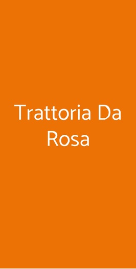 Trattoria Da Rosa, Livorno
