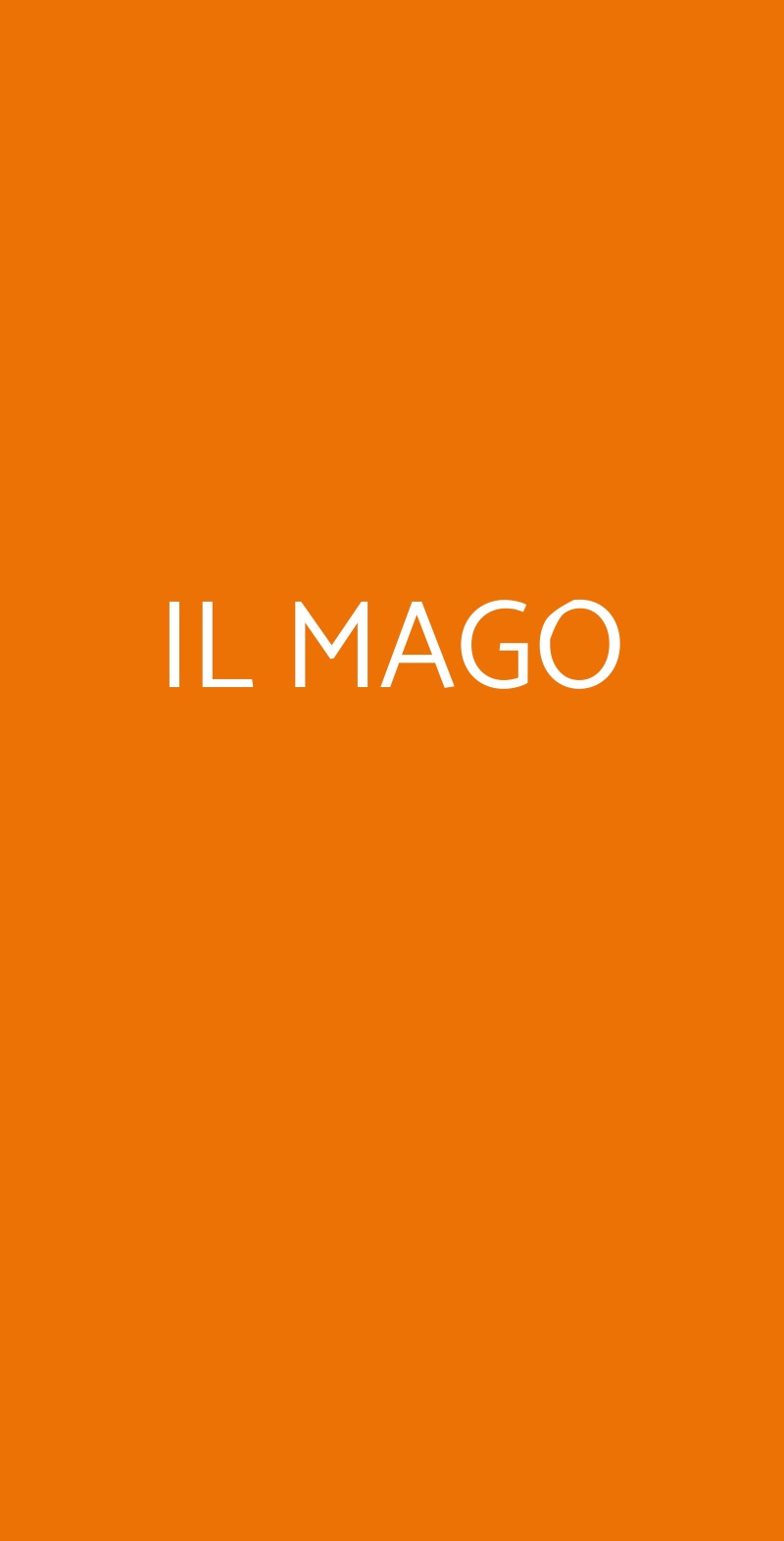 IL MAGO Bergamo menù 1 pagina