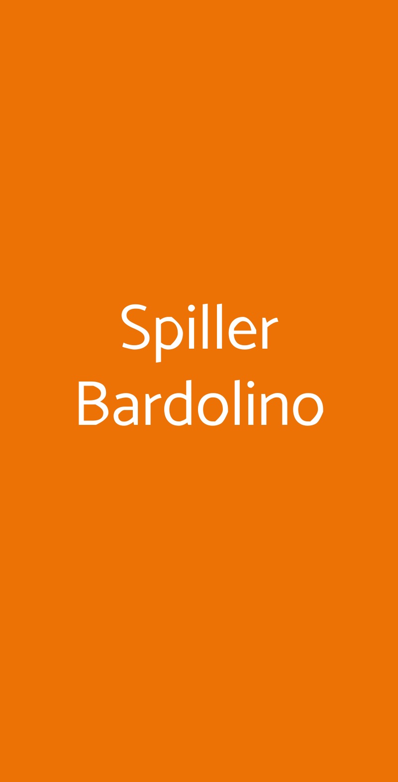 Spiller Bardolino Bardolino menù 1 pagina