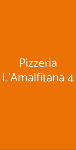 Pizzeria L'amalfitana 4, Verona
