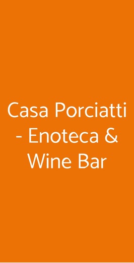 Casa Porciatti - Enoteca & Wine Bar, Radda in Chianti