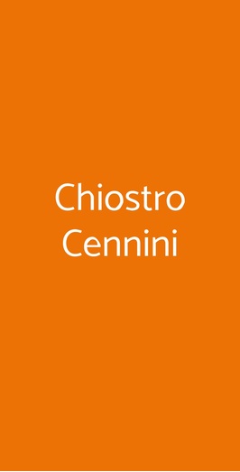 Chiostro Cennini, Sarteano