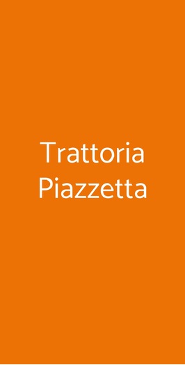 Trattoria Piazzetta, San Giovanni in Persiceto