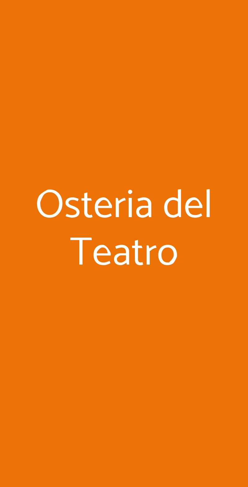 Osteria del Teatro Imola menù 1 pagina