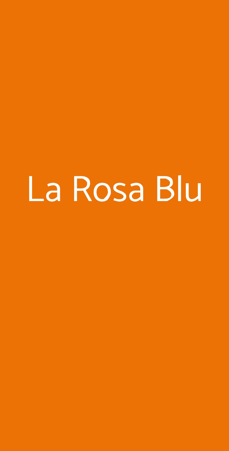 La Rosa Blu Bologna menù 1 pagina