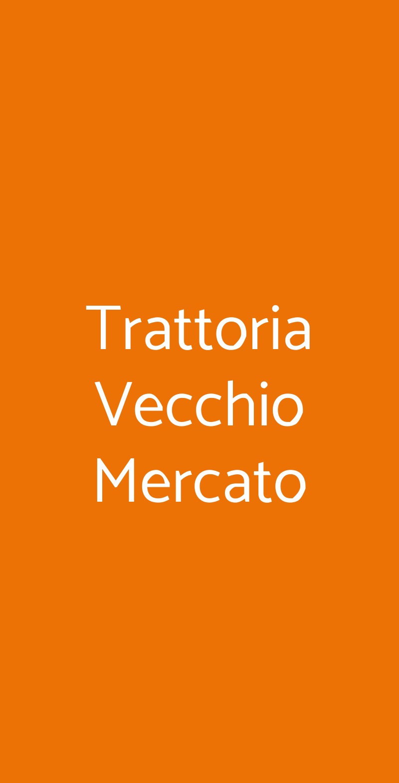 Trattoria Vecchio Mercato Bologna menù 1 pagina