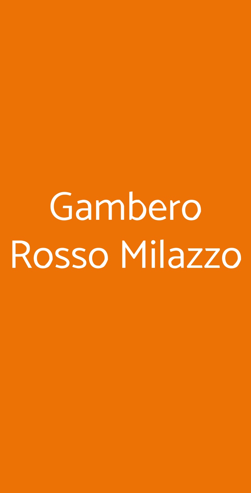 Gambero Rosso Milazzo Milazzo menù 1 pagina
