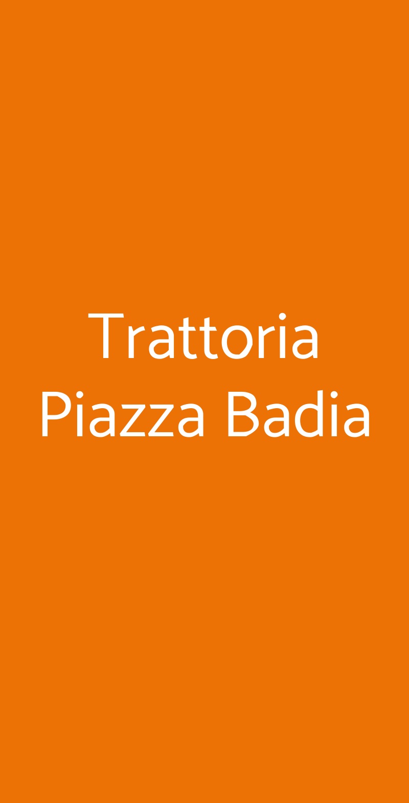 Trattoria Piazza Badia Taormina menù 1 pagina