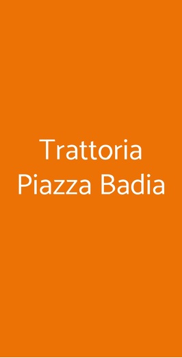 Trattoria Piazza Badia, Taormina