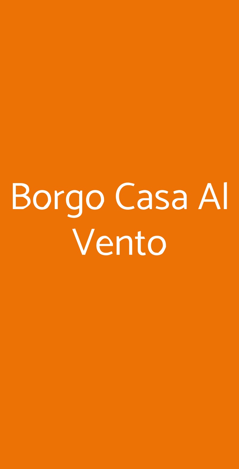 Borgo Casa Al Vento Gaiole in Chianti menù 1 pagina