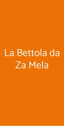 La Bettola Da Za Mela, Giardini Naxos