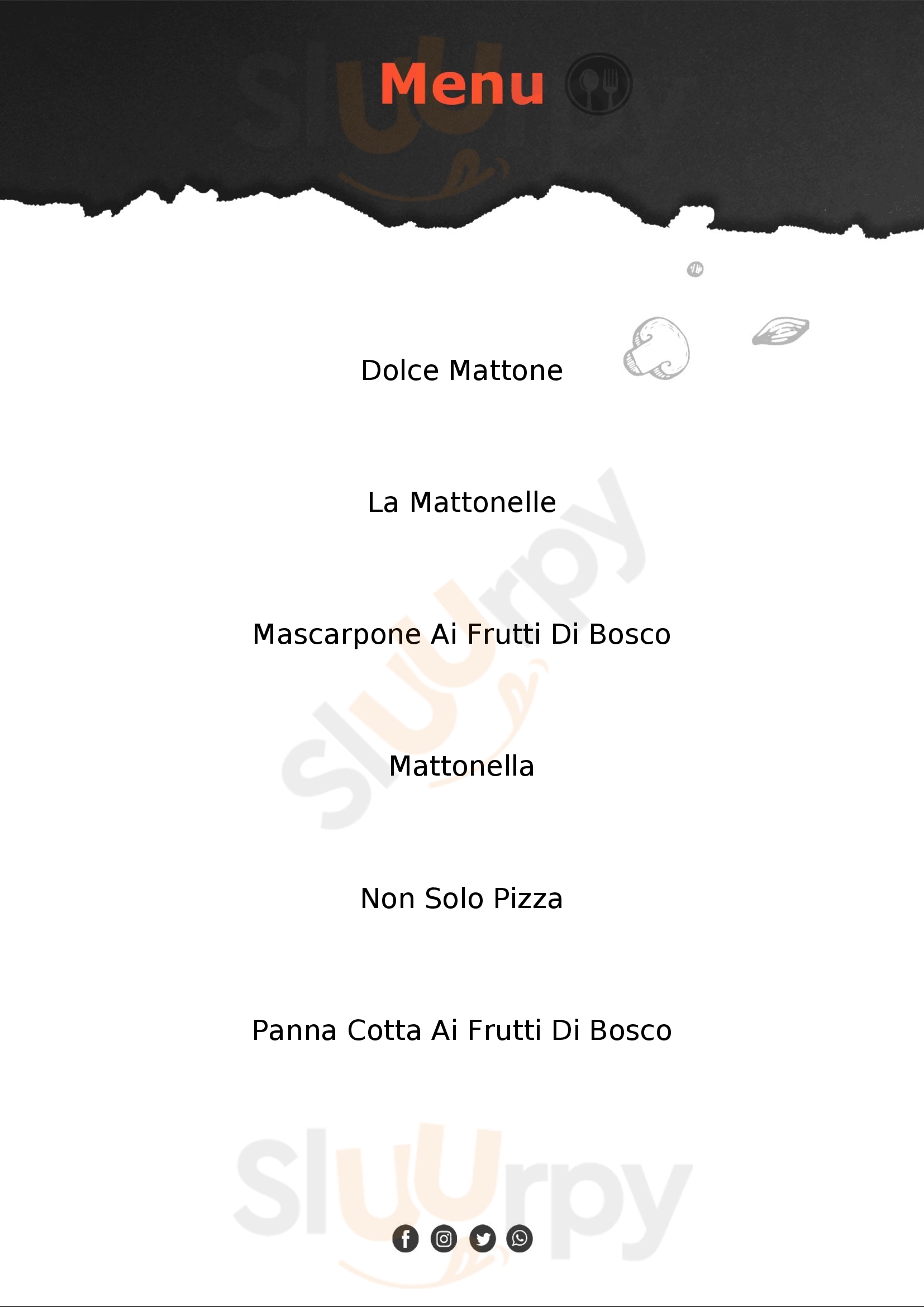 Pizzeria Maggi Sant&#39;Agata Bolognese menù 1 pagina