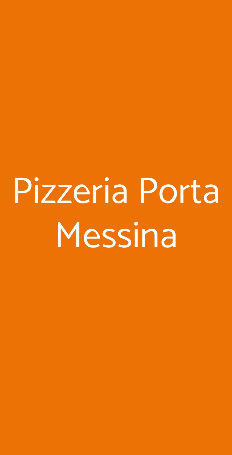 Pizzeria Porta Messina Taormina menù 1 pagina