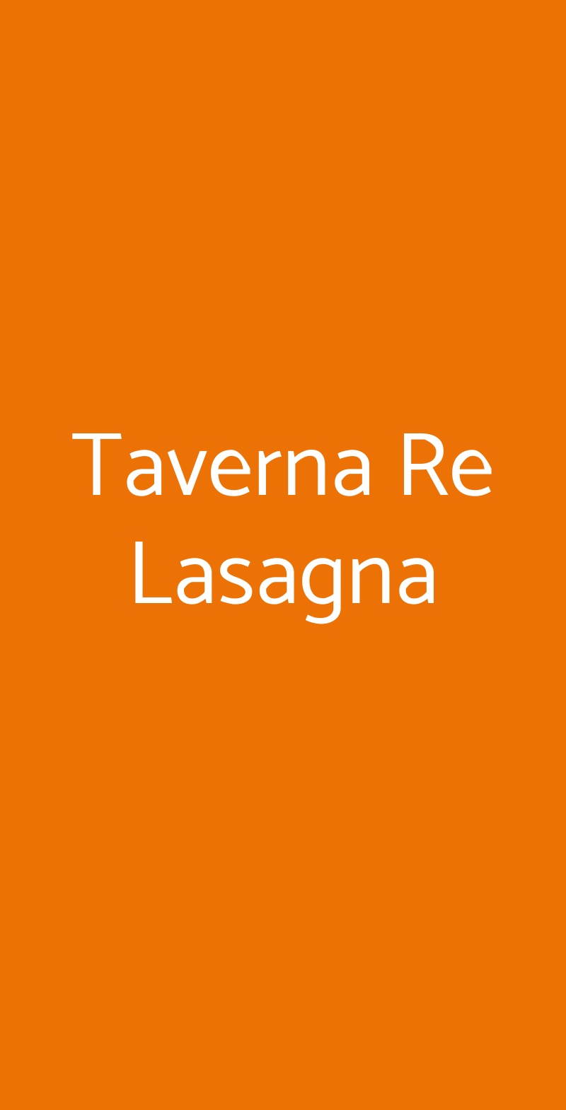 Taverna Re Lasagna Sasso Marconi menù 1 pagina