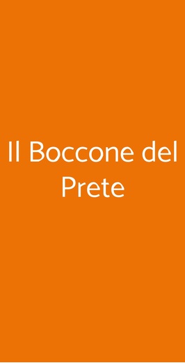 Il Boccone Del Prete, Bologna