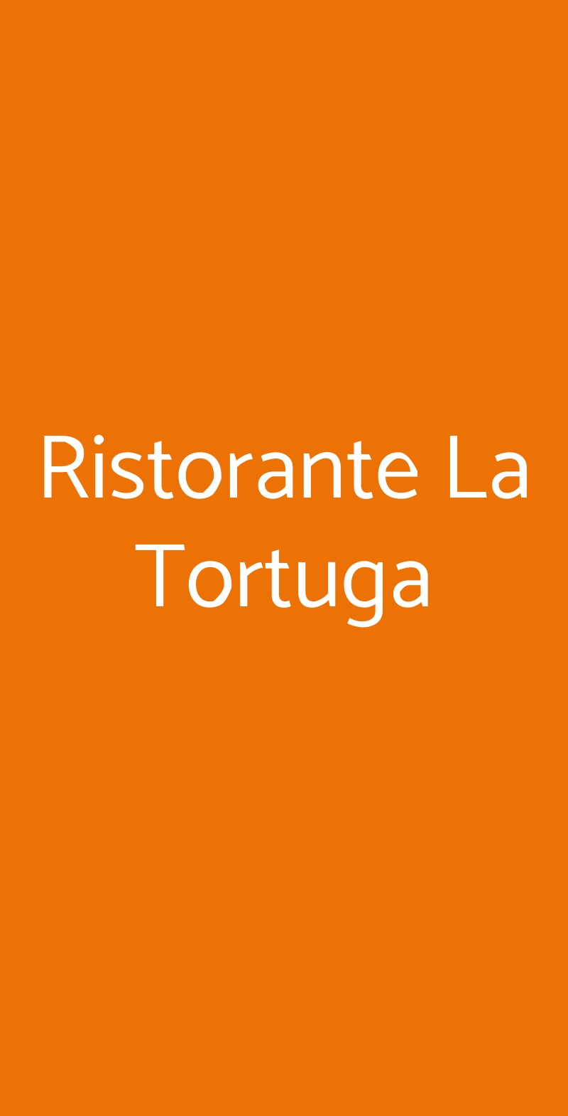 Ristorante La Tortuga Pianoro menù 1 pagina