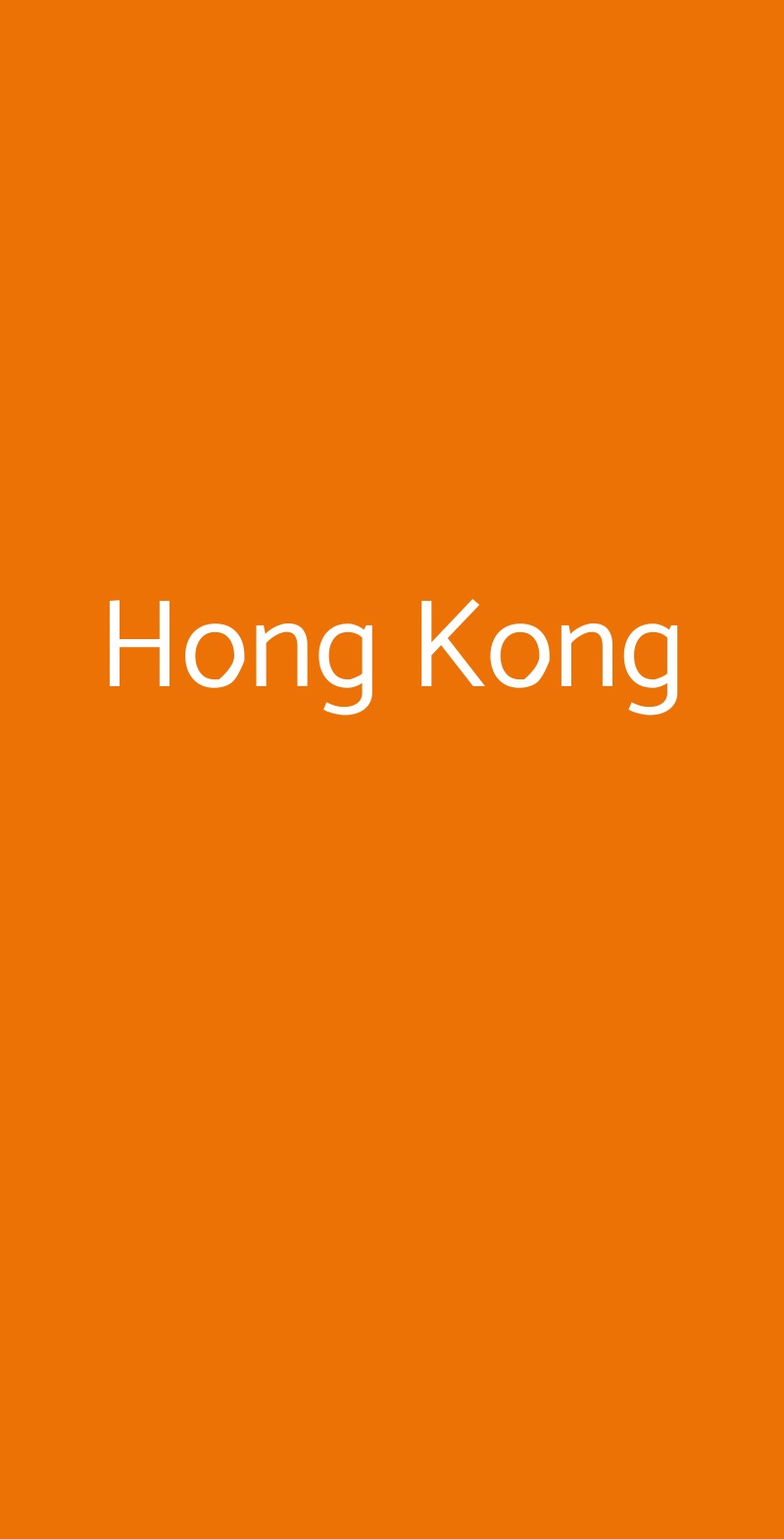 Hong Kong Bologna menù 1 pagina
