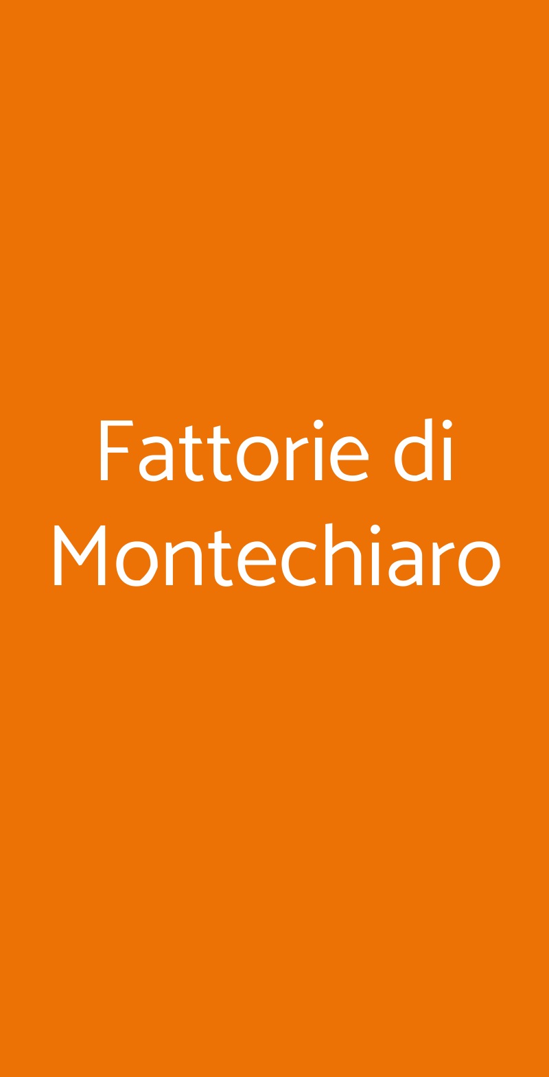 Fattorie di Montechiaro Sasso Marconi menù 1 pagina