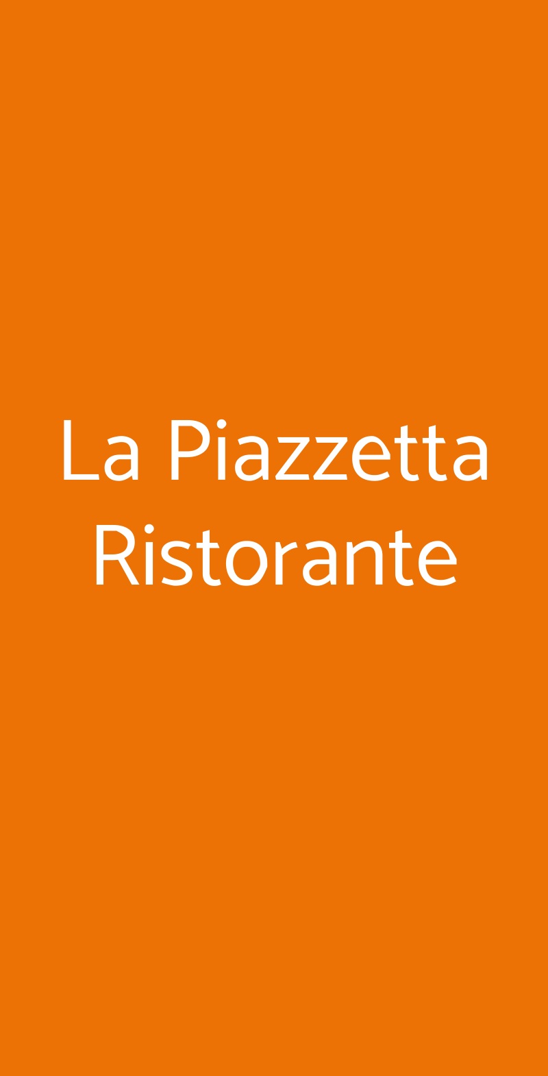 La Piazzetta Ristorante Bologna menù 1 pagina