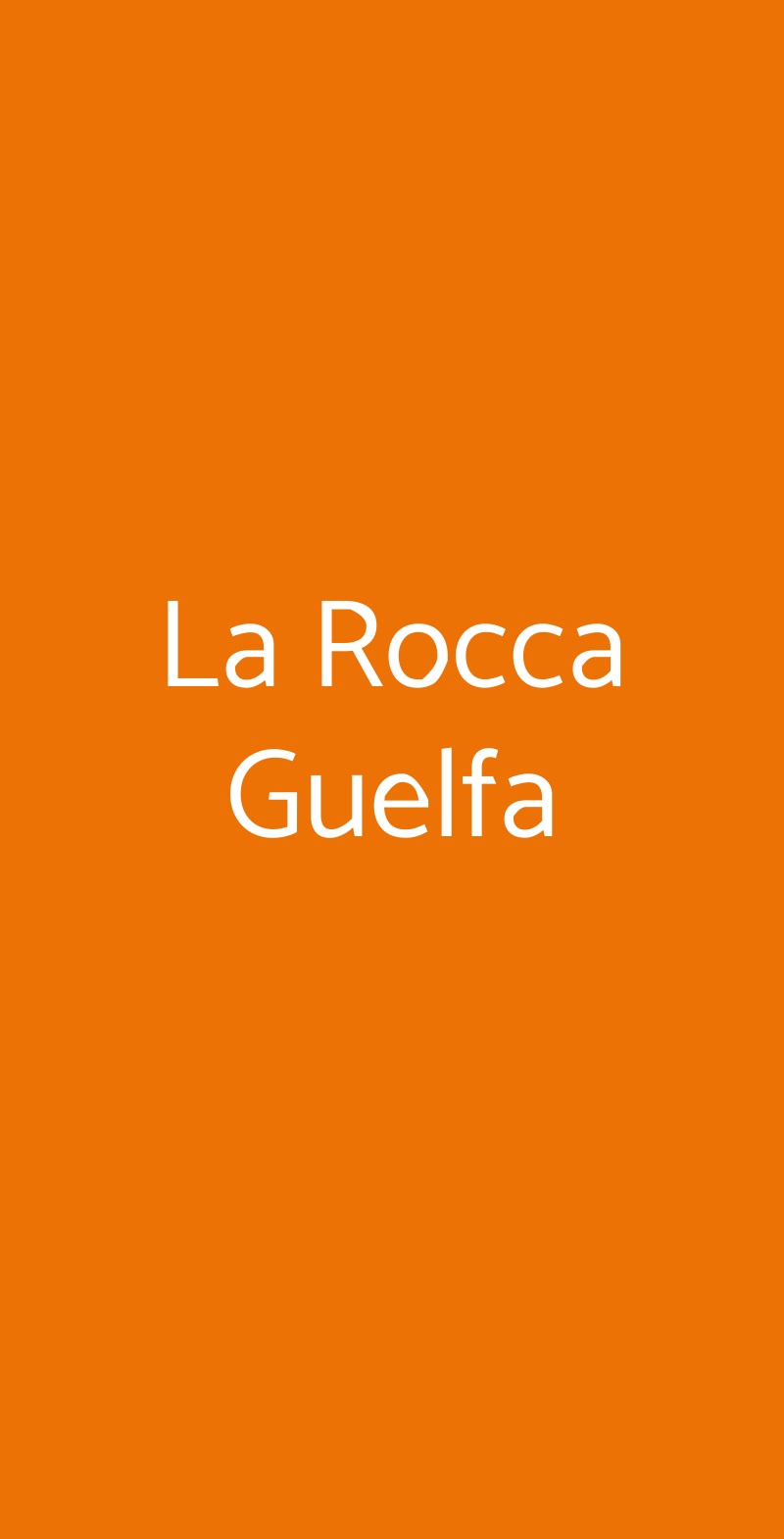 La Rocca Guelfa Castel Guelfo di Bologna menù 1 pagina