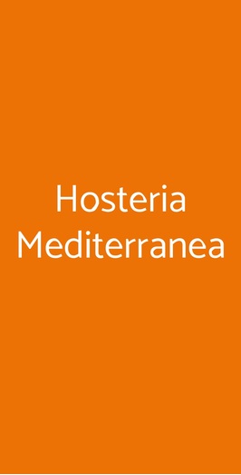 Hosteria Mediterranea, Imola