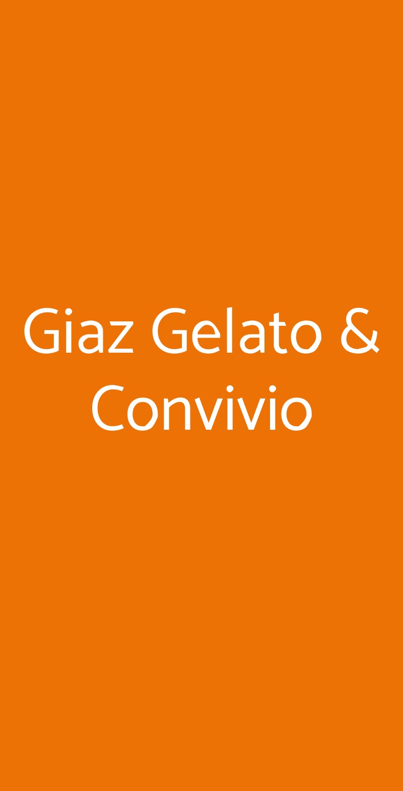 Giaz Gelato & Convivio Castel San Pietro Terme menù 1 pagina