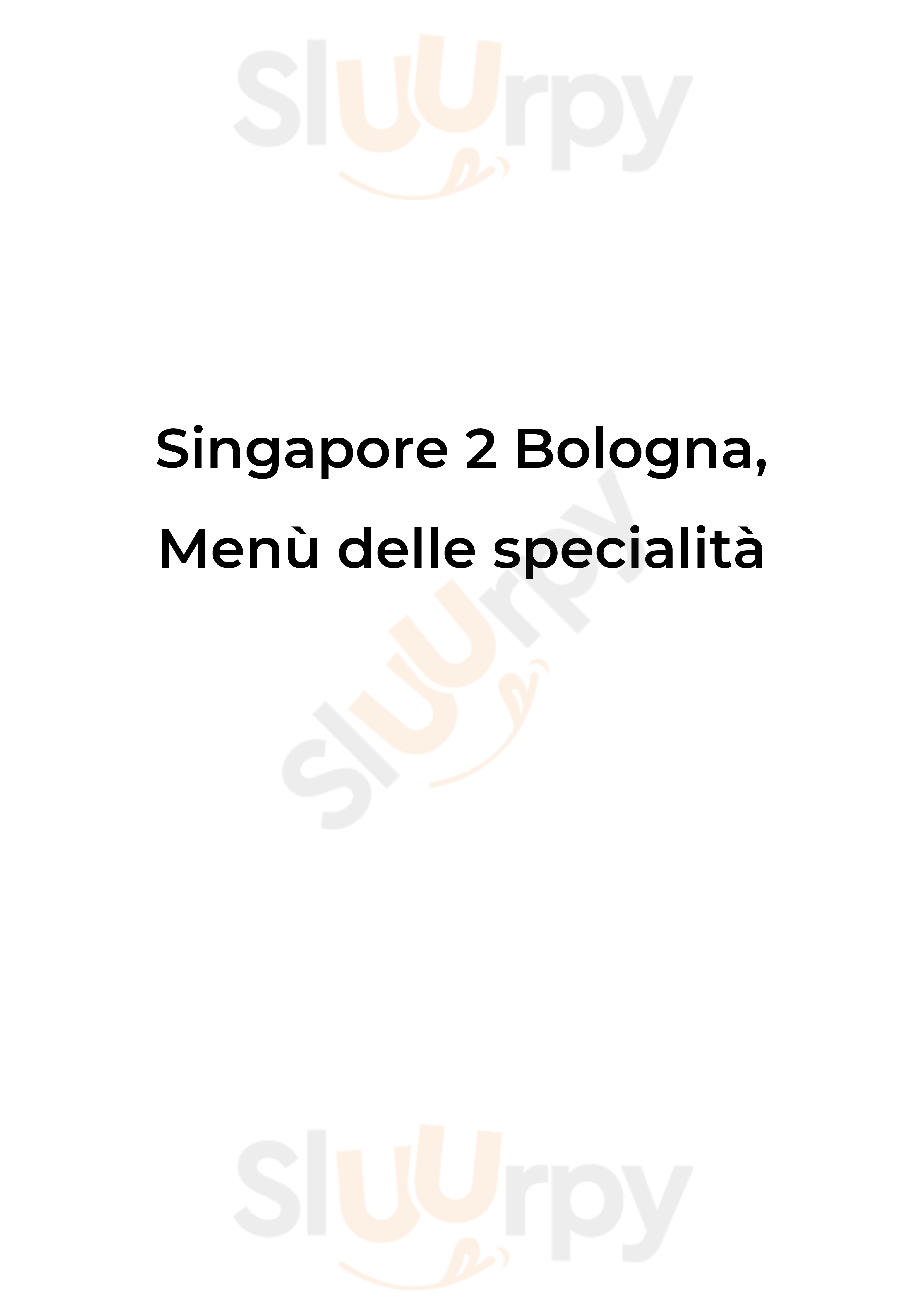 Singapore 2 Bologna menù 1 pagina