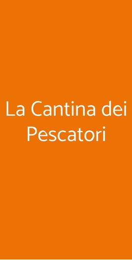 La Cantina Dei Pescatori, Santa Teresa di Riva