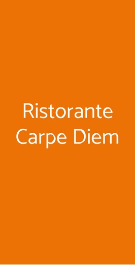 Ristorante Carpe Diem, Imola