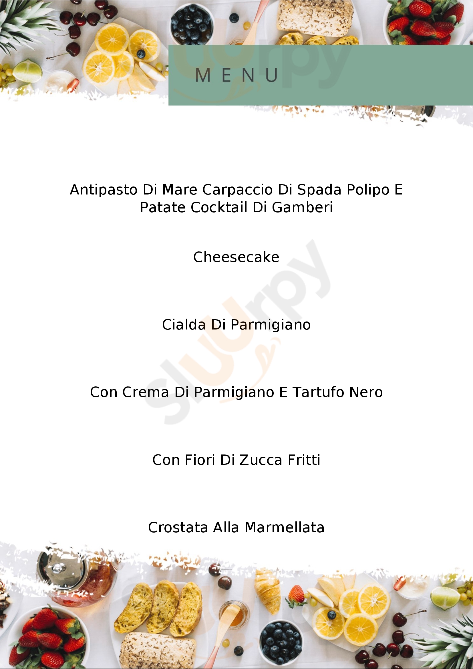 Ristorante pizzeria Al Portico Monzuno menù 1 pagina