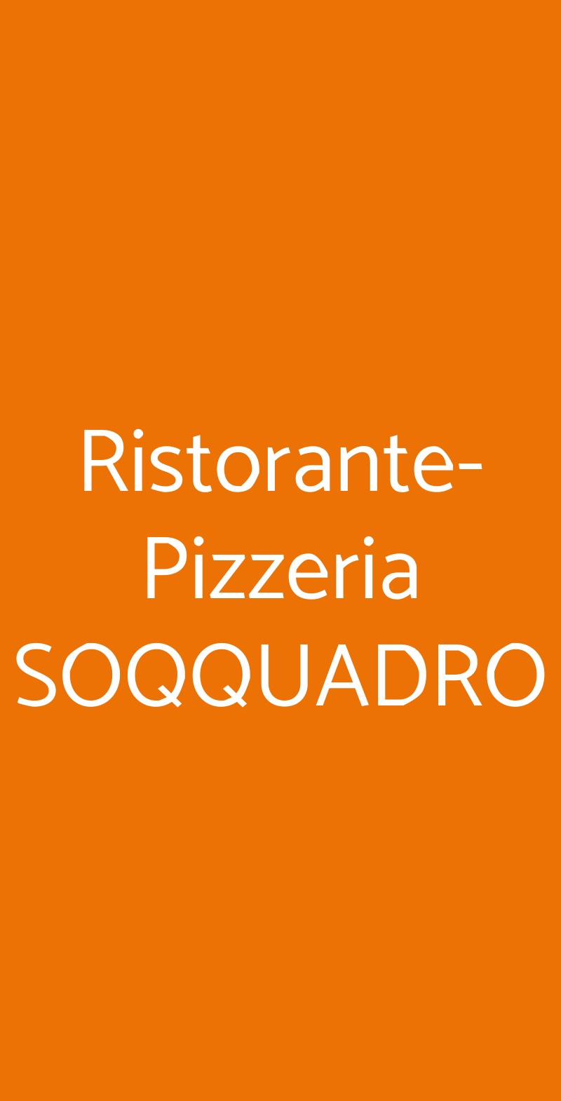 Ristorante-Pizzeria SOQQUADRO Venetico menù 1 pagina