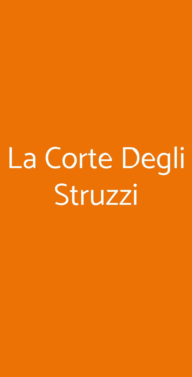La Corte Degli Struzzi Castel San Pietro Terme menù 1 pagina