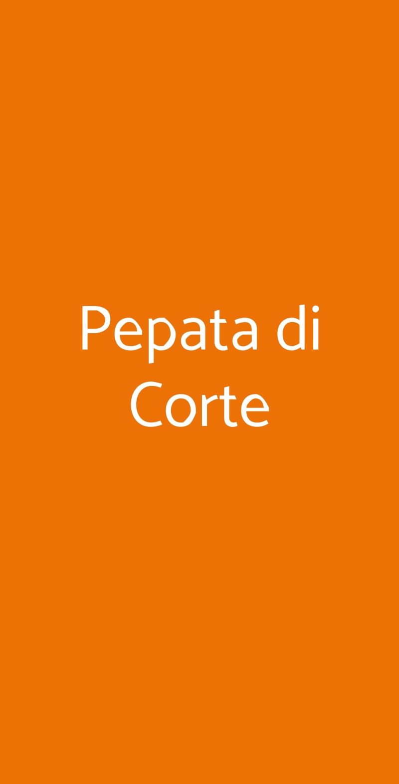 Pepata di Corte Udine menù 1 pagina