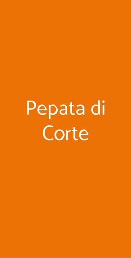 Pepata Di Corte