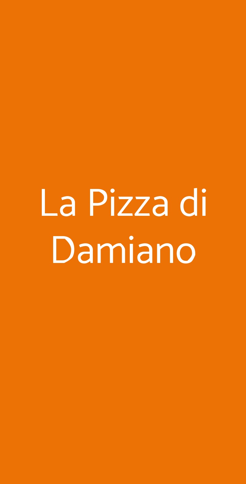 La Pizza di Damiano Bologna menù 1 pagina