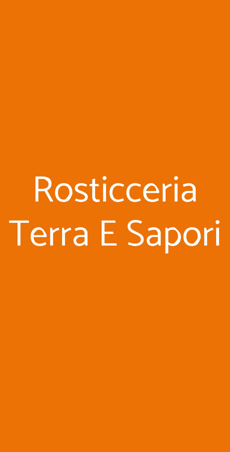 Rosticceria Terra E Sapori Bologna menù 1 pagina