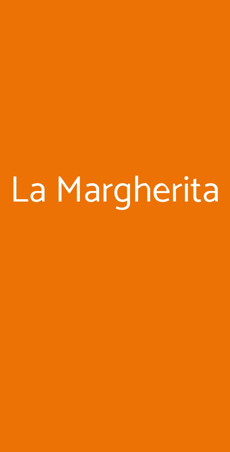 La Margherita Imola menù 1 pagina