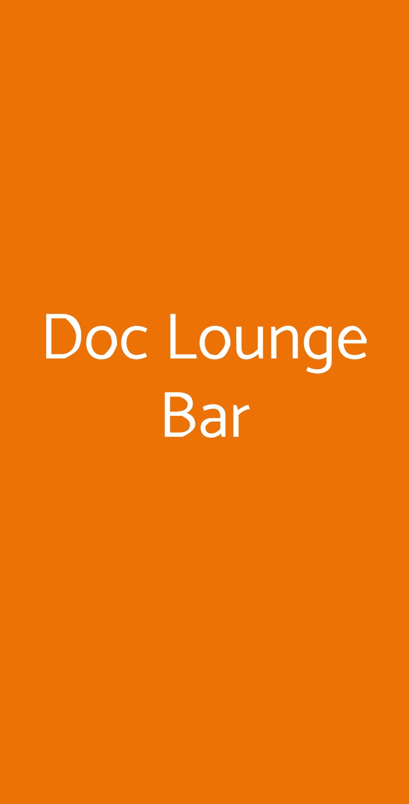 Doc Lounge Bar Bologna menù 1 pagina