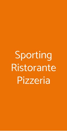 Sporting Ristorante Pizzeria, Bologna