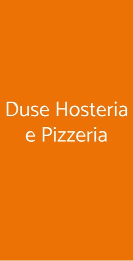 Duse Hosteria E Pizzeria, Bologna