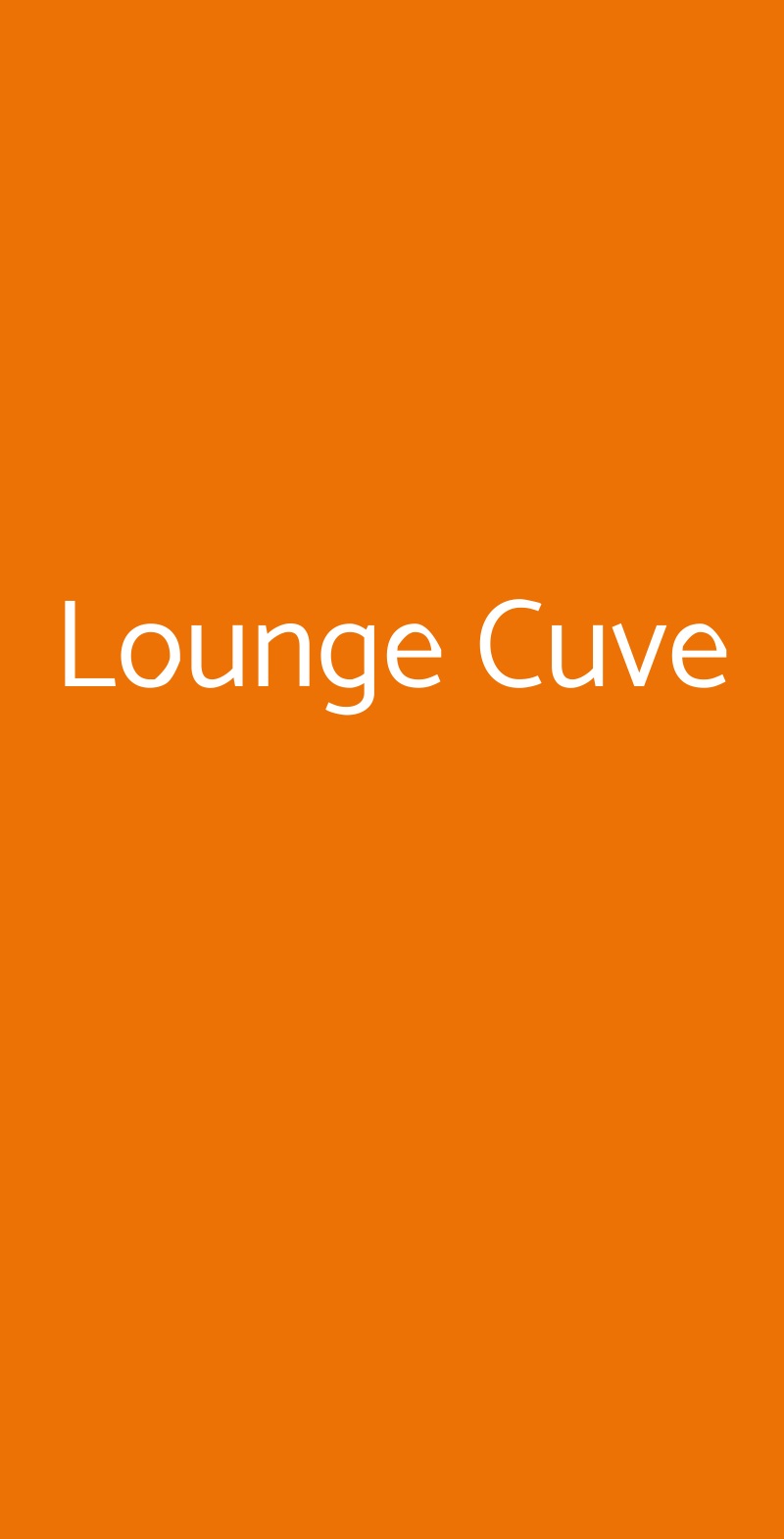 Lounge Cuve Casalecchio di Reno menù 1 pagina