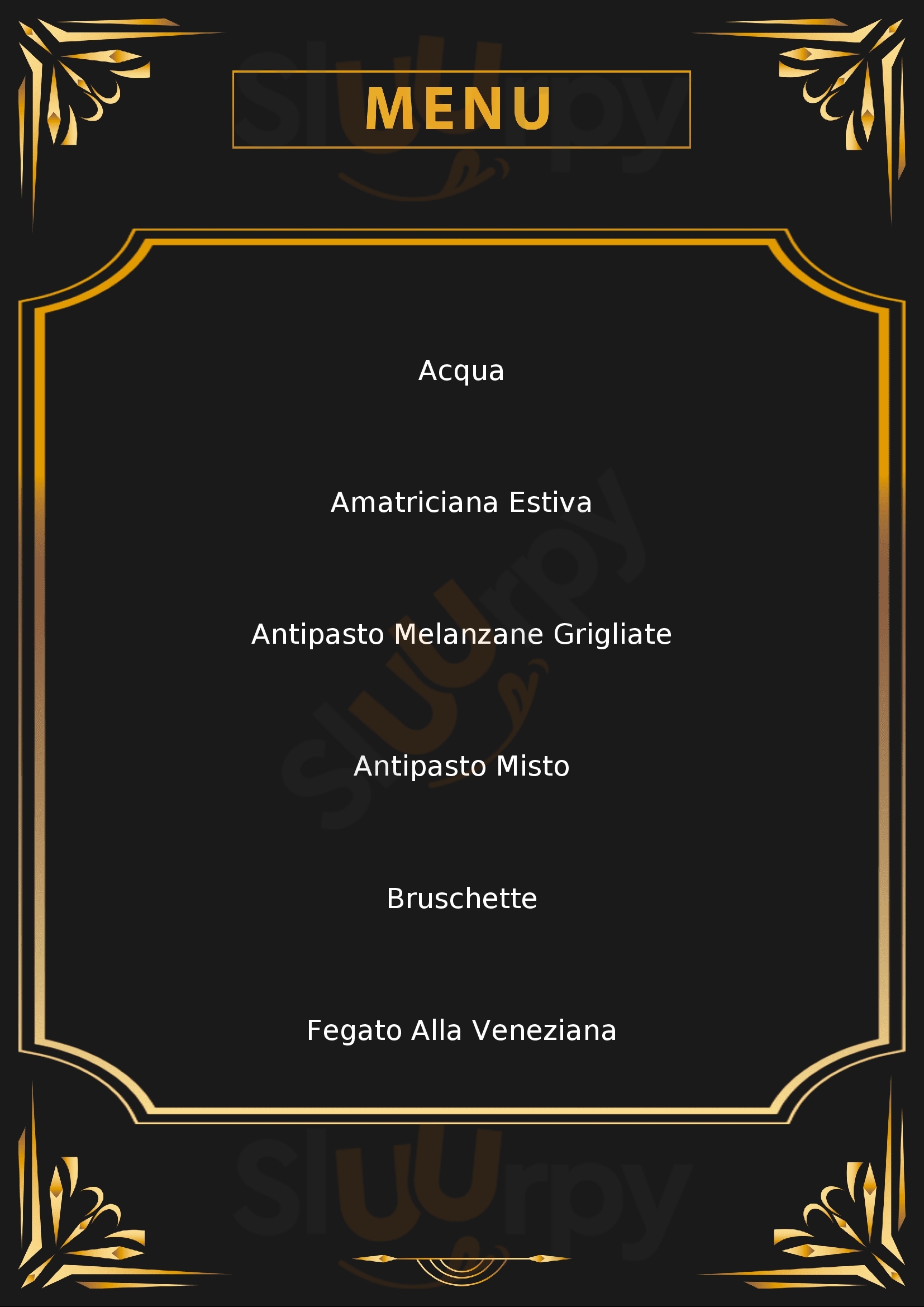 Osteria da Giorgione Latina menù 1 pagina